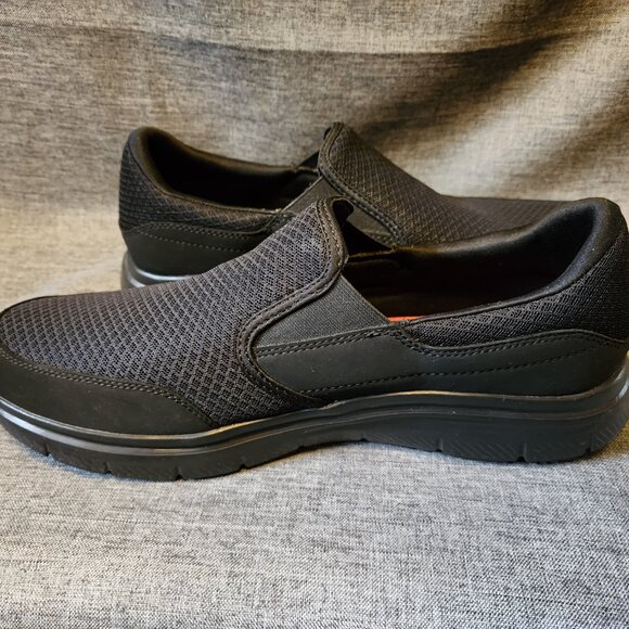 Men\'s Size 11.5 Skechers Work Black Relaced Fit Slip Resistant Slip On Shoes main image 5